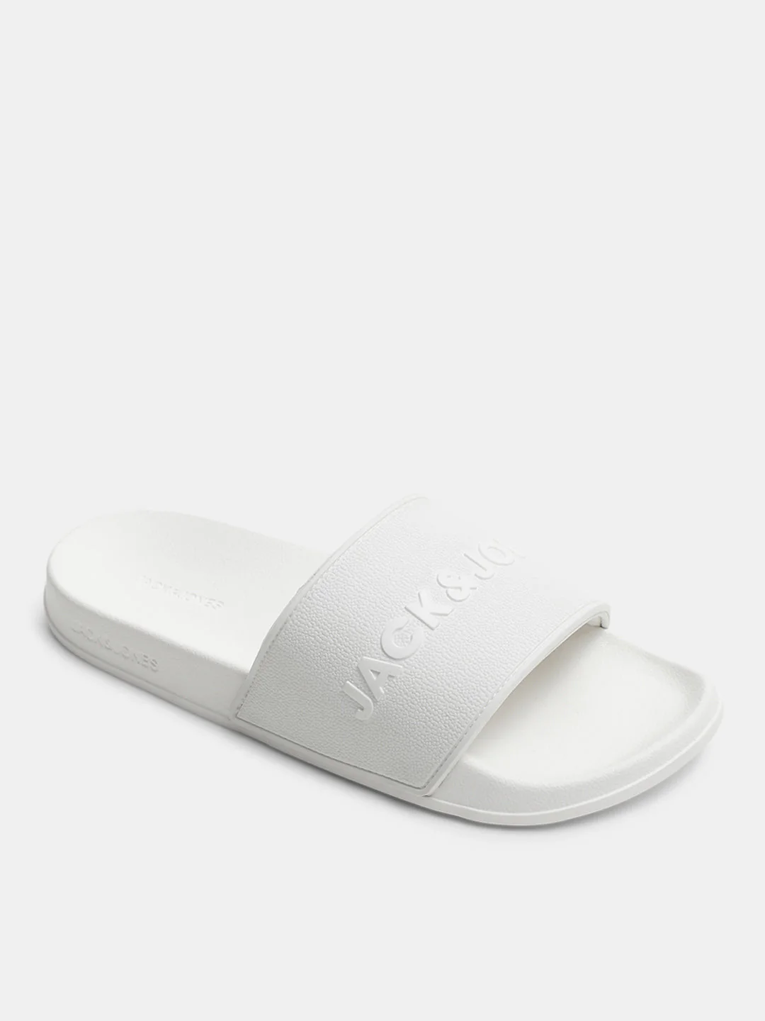 White Glossy Logo Pool Sliders - Image 4