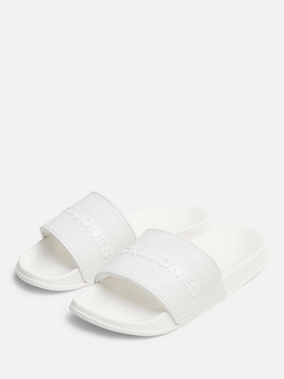 White Glossy Logo Pool Sliders - Image 6