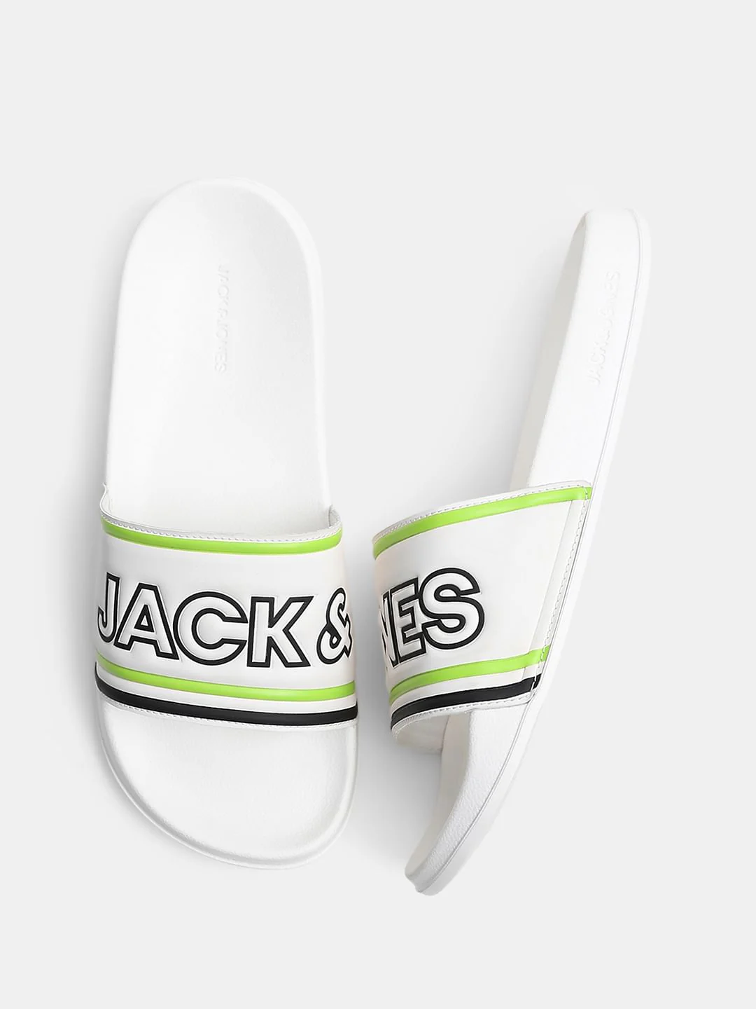 White Contrast Logo Pool Sliders - Image 3