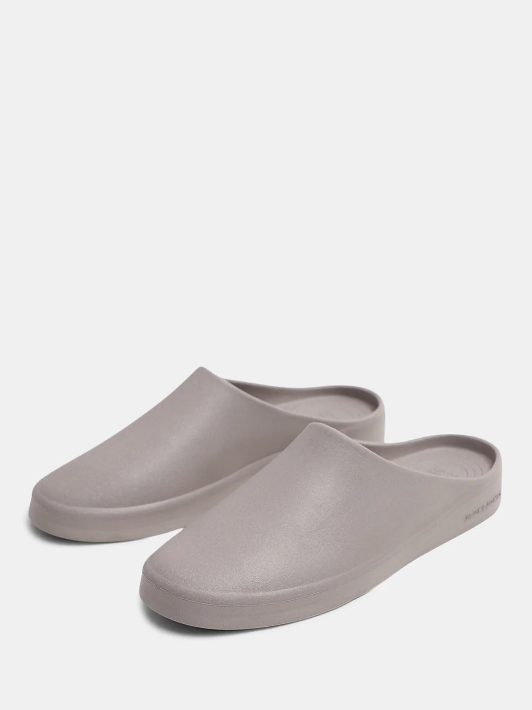 Taupe Moulded Mules - Image 6