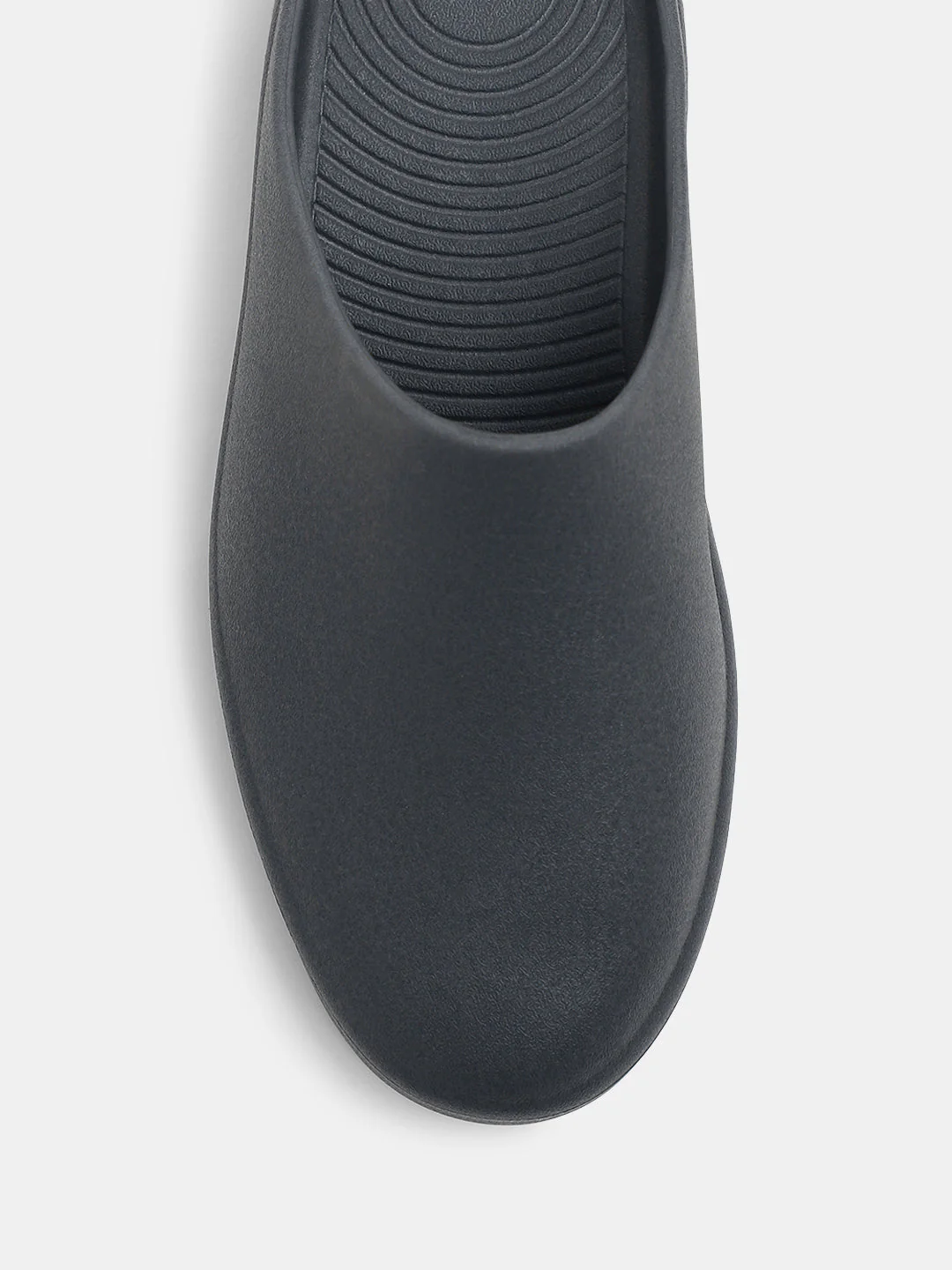 Dark Grey Moulded Mules - Image 7
