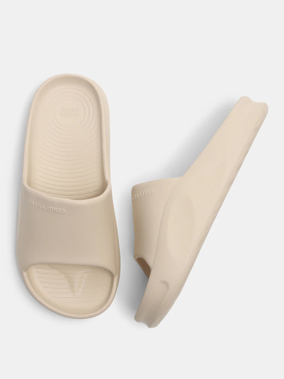 Beige Moulded Pool Sliders - Image 3