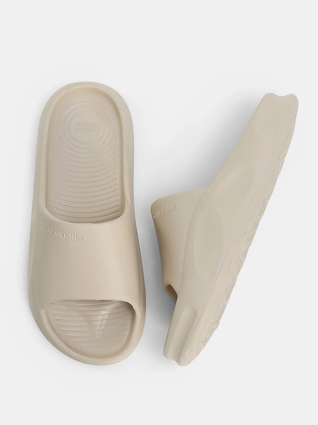 Beige Moulded Pool Sliders - Image 3