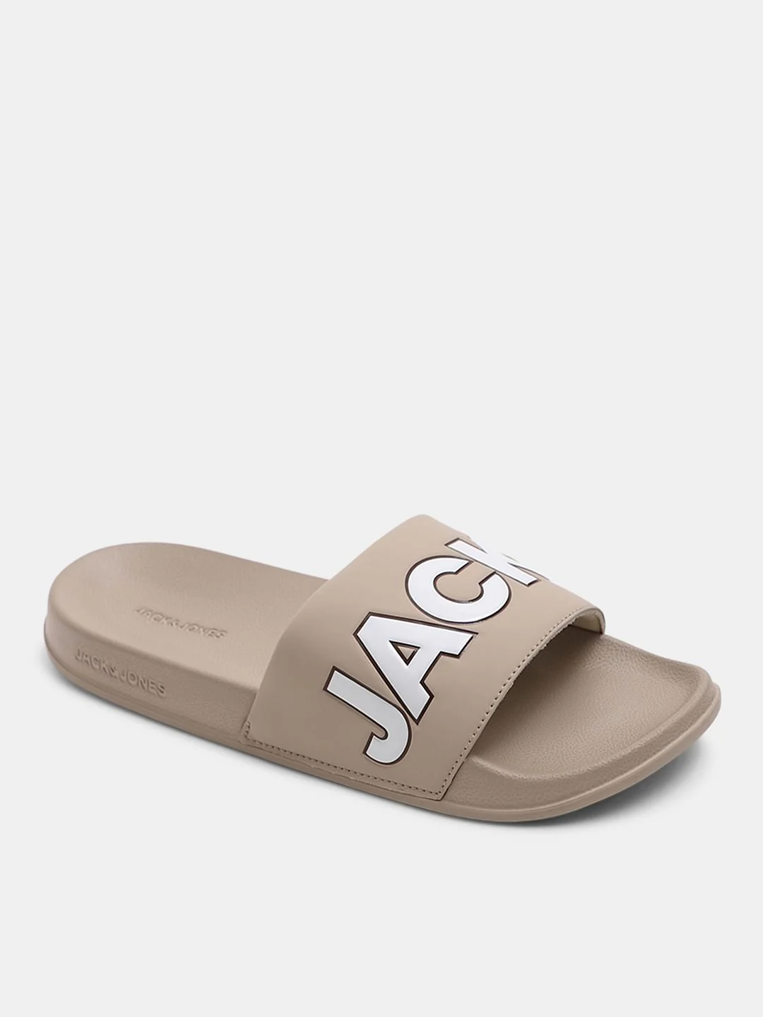 Beige Outline Contrast Logo Pool Sliders - Image 4
