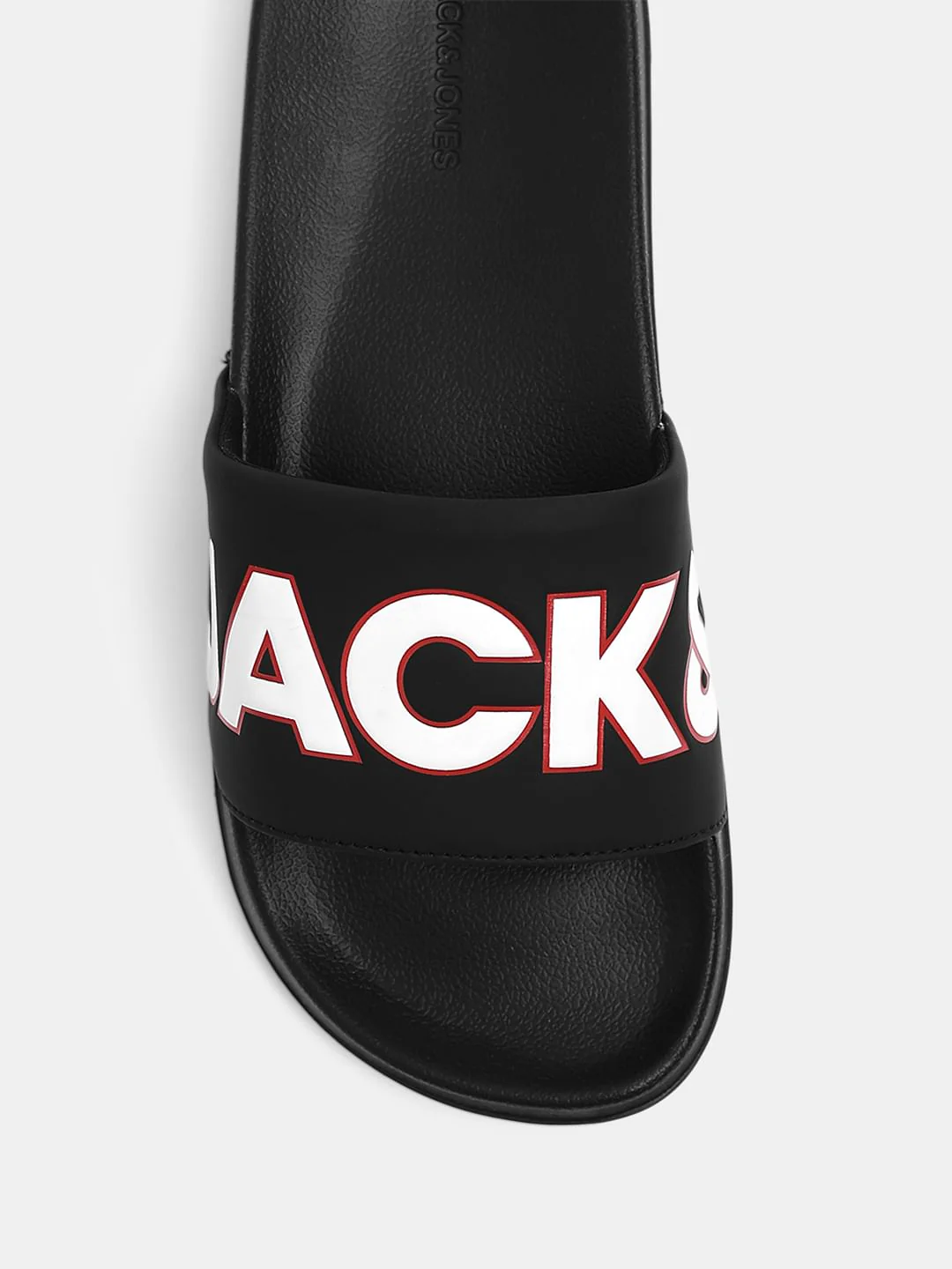 Black Contrast Logo PU Pool Sliders - Image 7