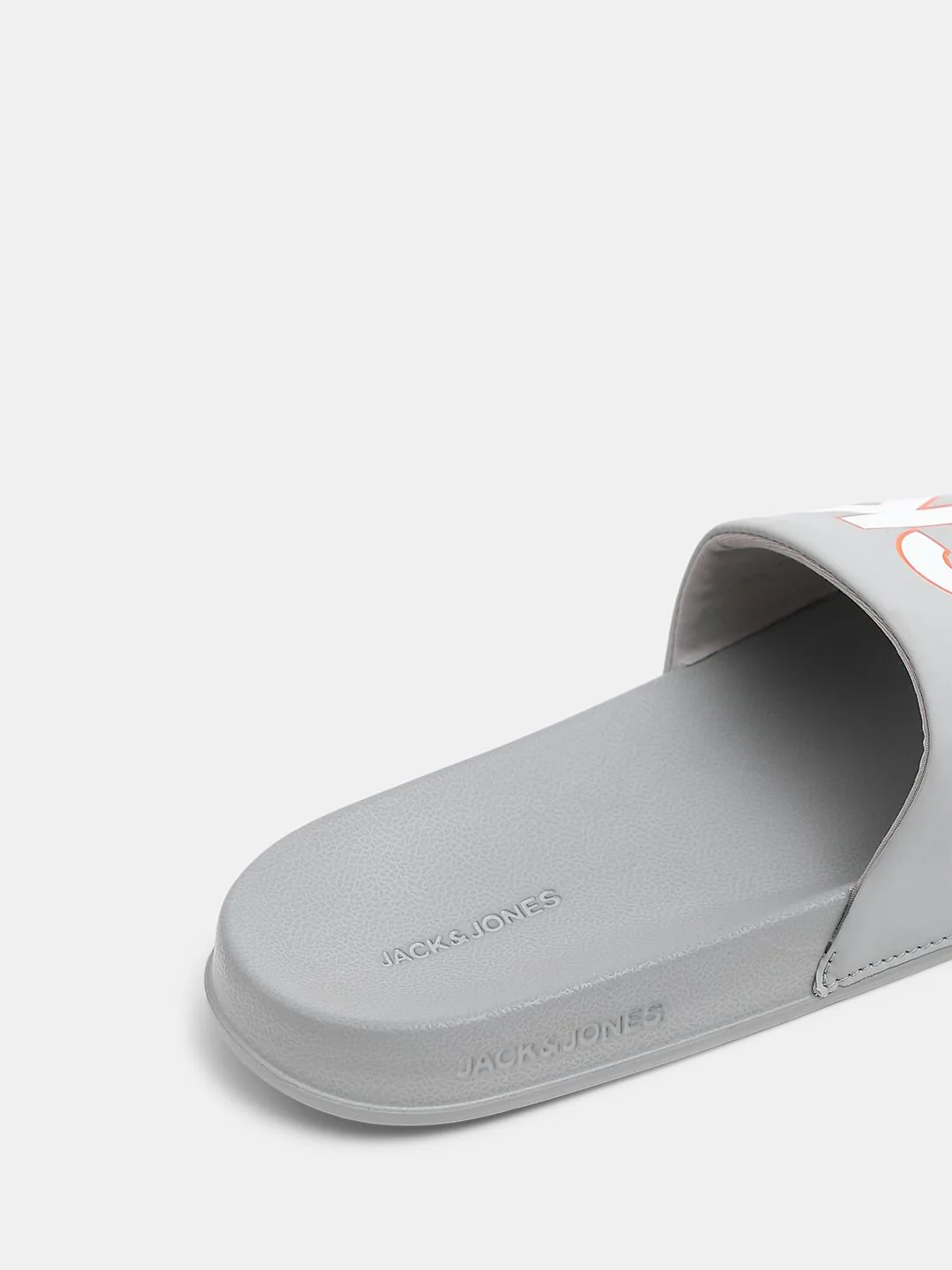 Grey Contrast Logo PU Pool Sliders - Image 8