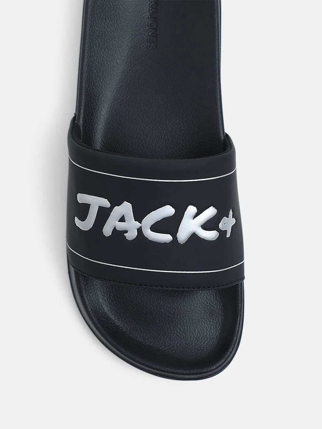 Black Logo Print Pool Sliders - Image 7