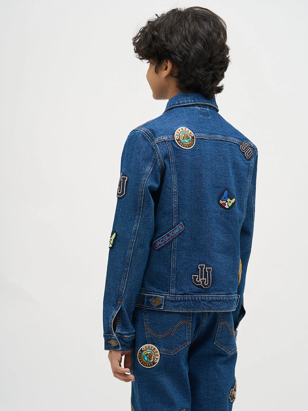 Boys Applique Cotton Denim Jacket - Image 4