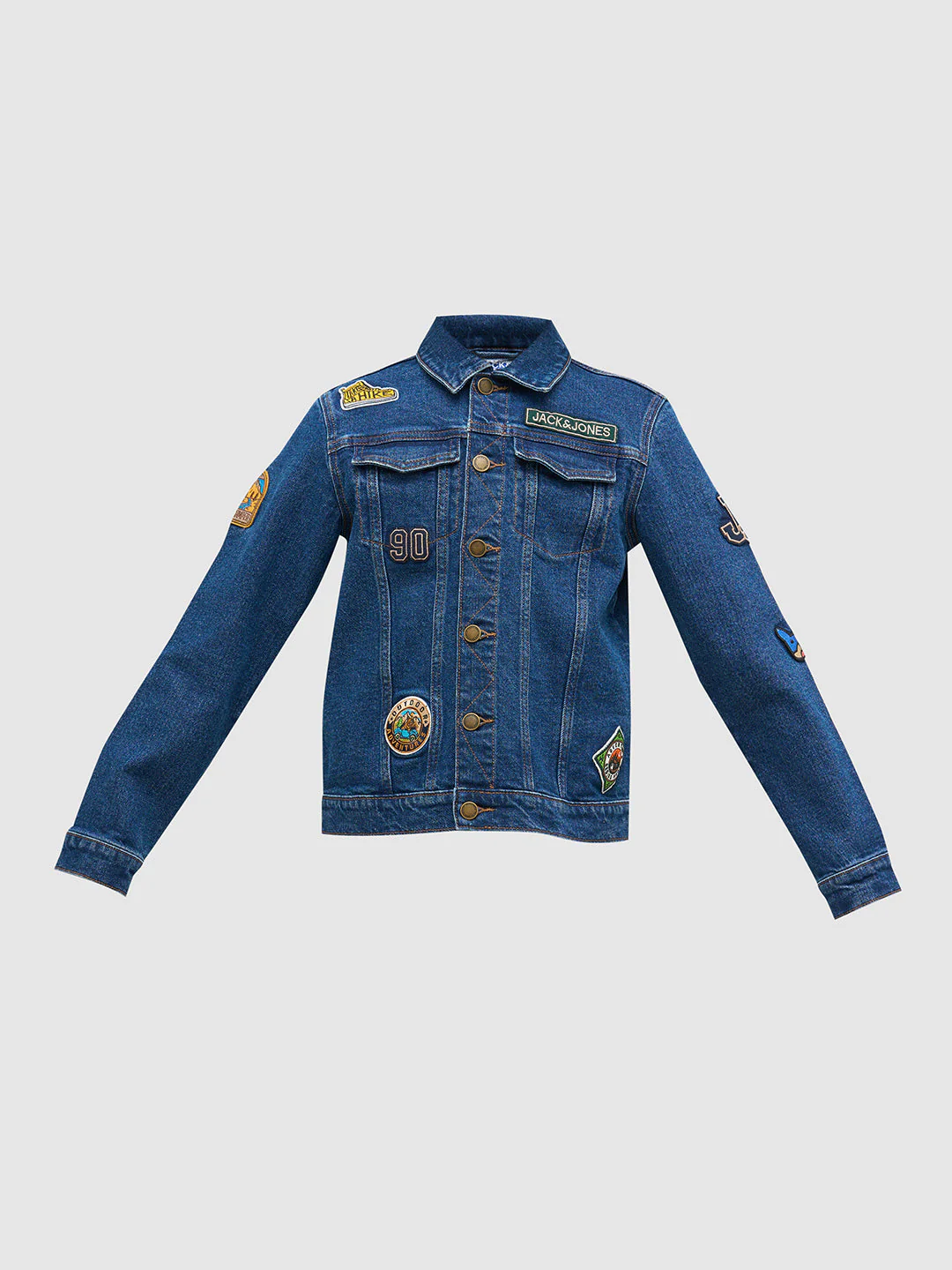 Boys Applique Cotton Denim Jacket - Image 7