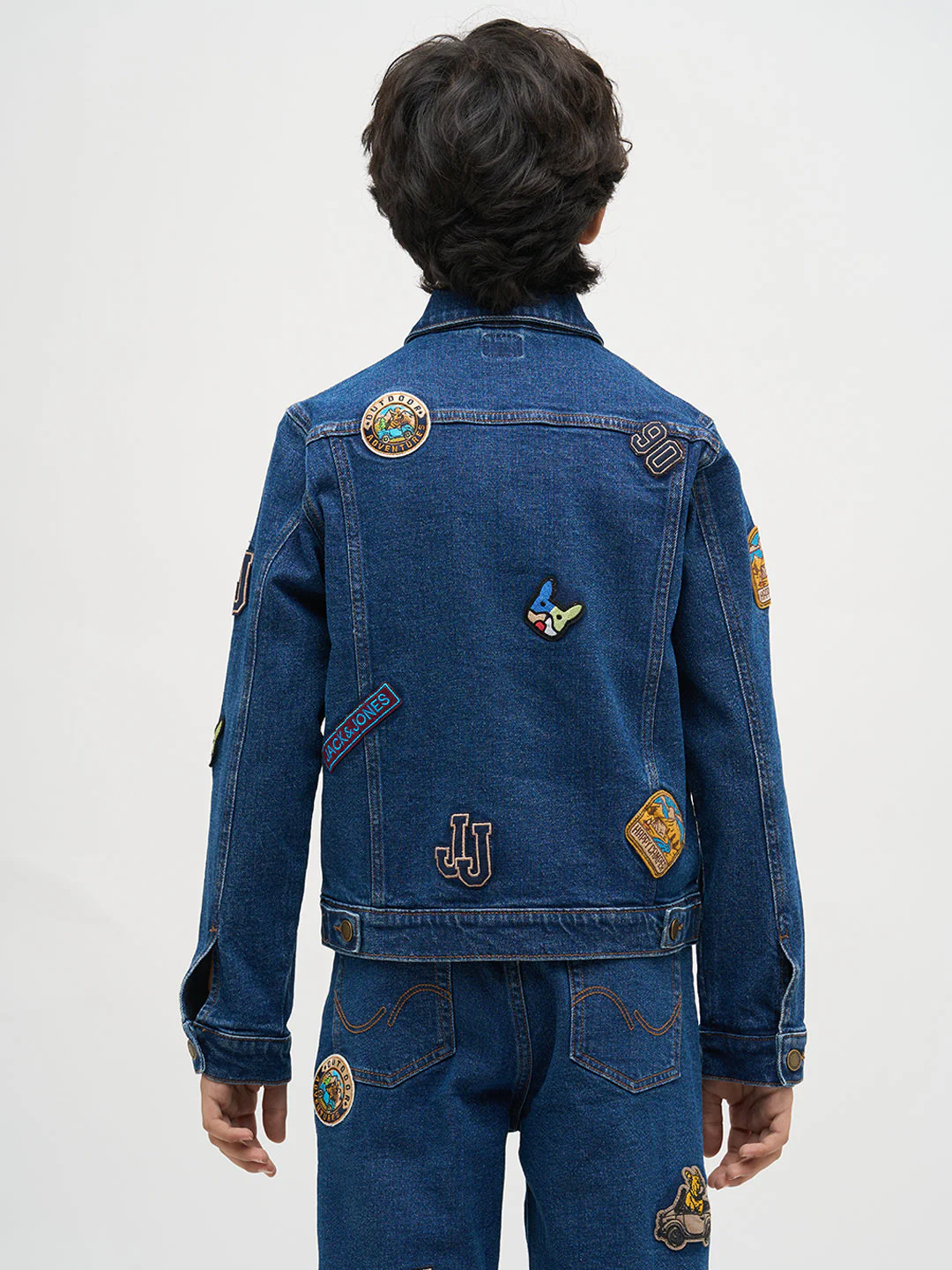 Boys Applique Cotton Denim Jacket - Image 9
