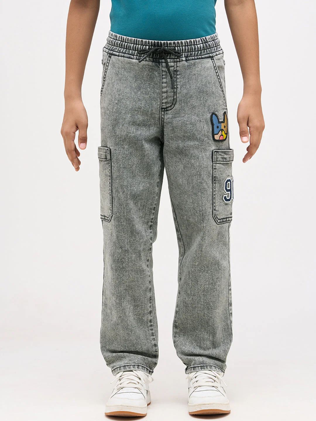 Boys Loose Fit Washed Jeans - Image 8