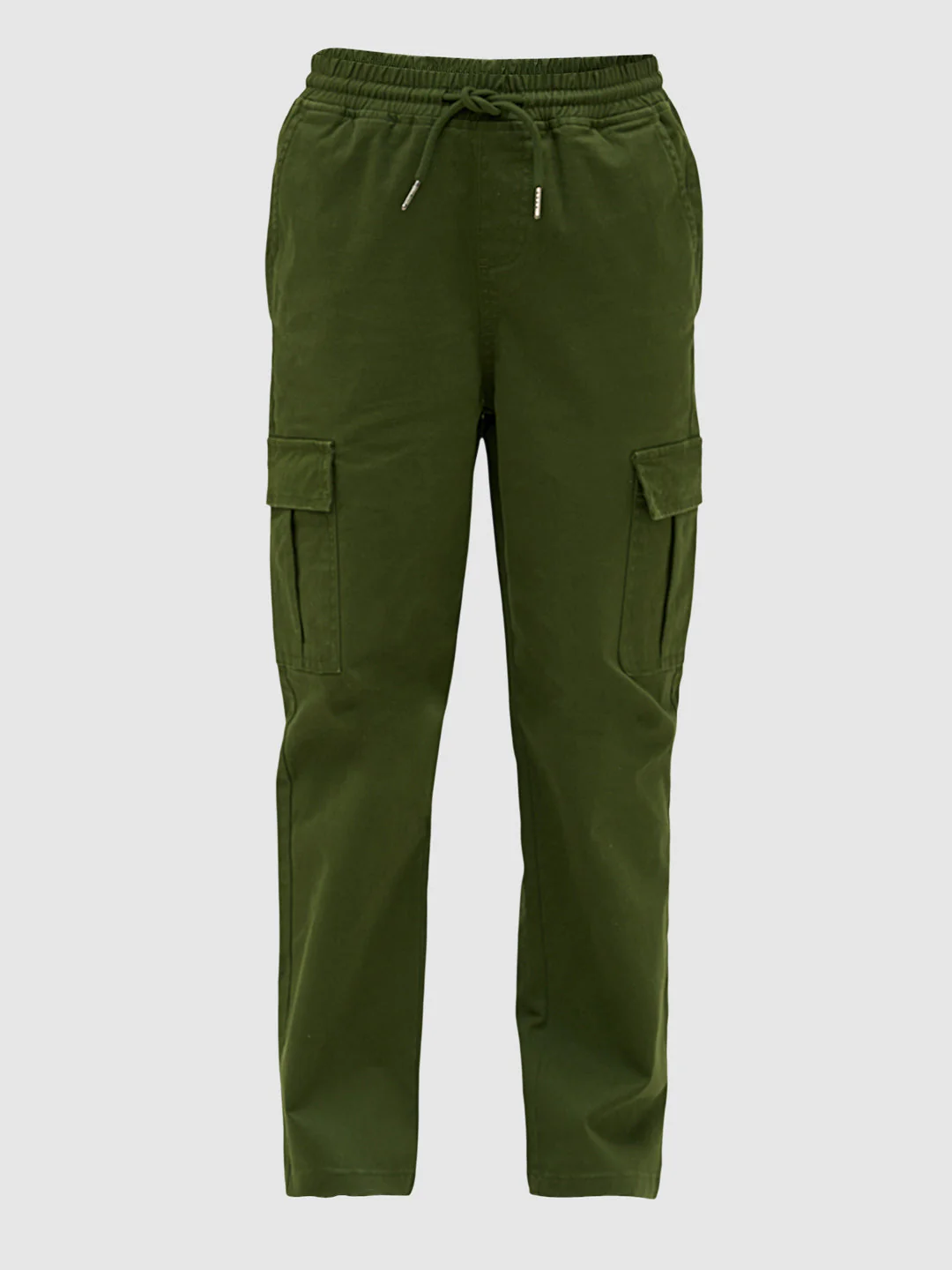 Boys Dark Green Cotton Pants - Image 7