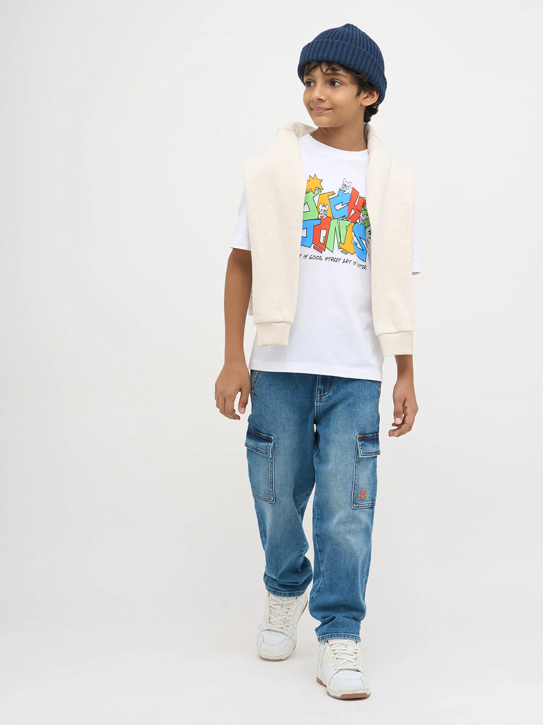Light Blue Washed Loose Fit Jeans