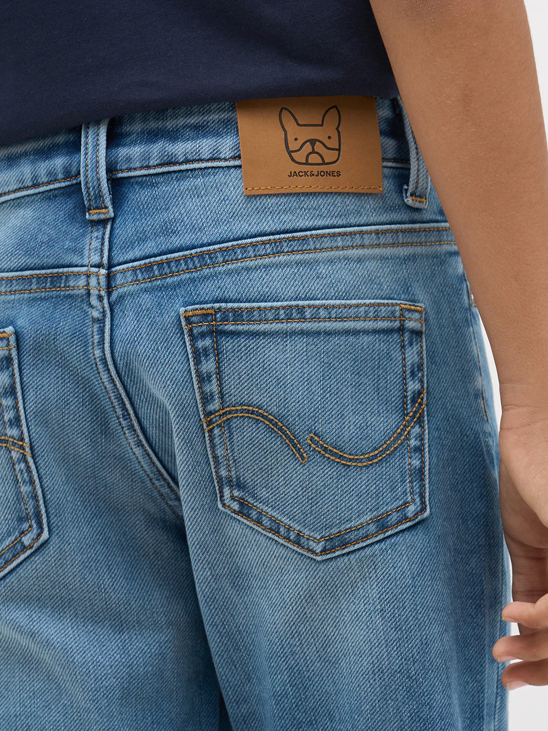 Light Blue Washed Regular Fit Jeans - Image 6