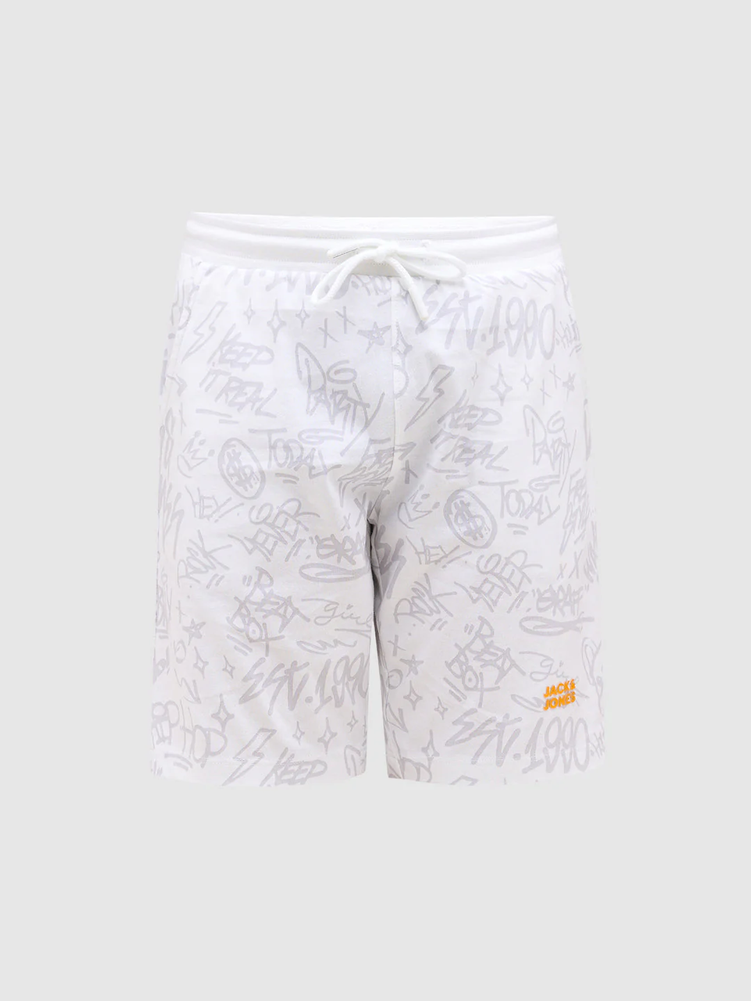 Boys Printed Cotton Shorts - White - Image 7