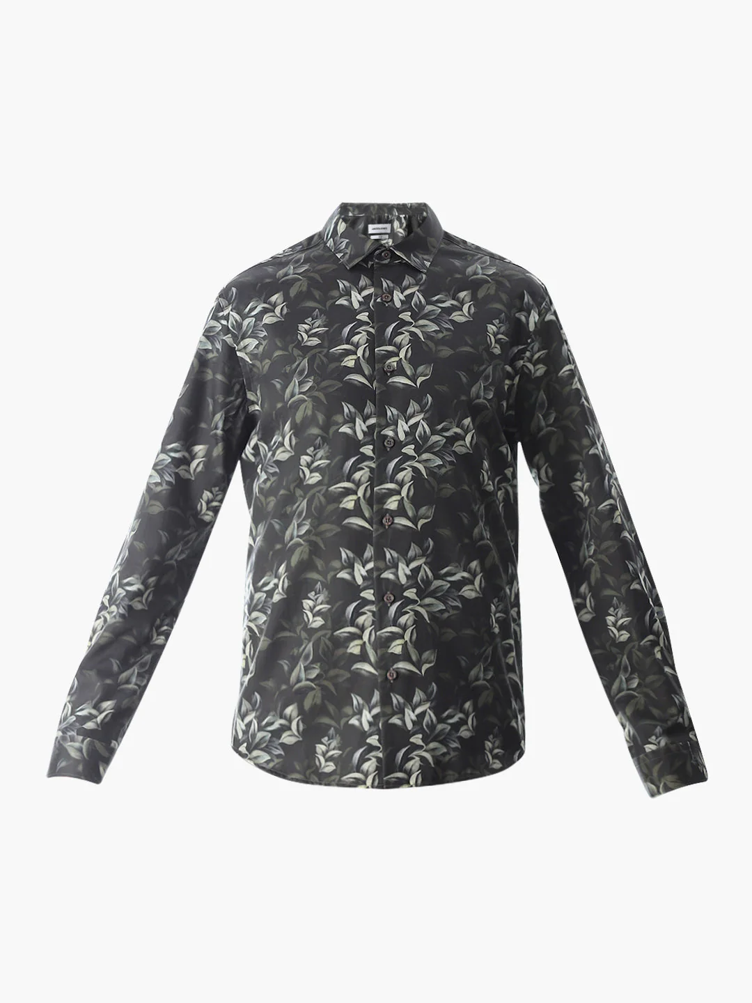 Printed Dark Green Slim Fit Shirt - Image 7