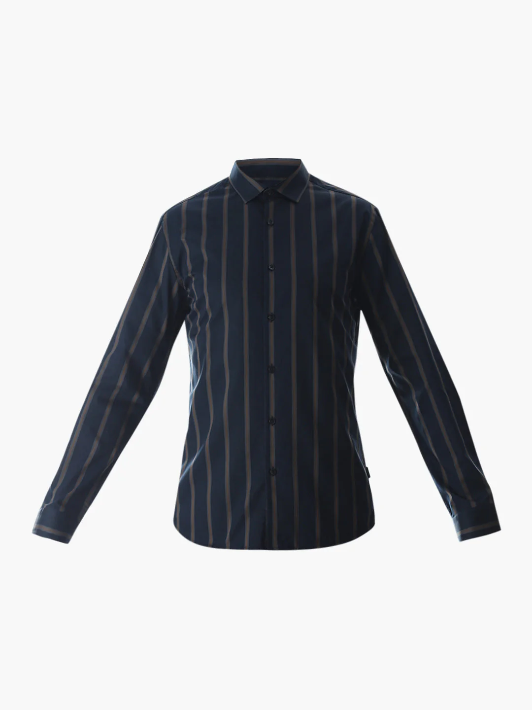 Slim Fit Striped Shirt - Dark Blue - Image 7