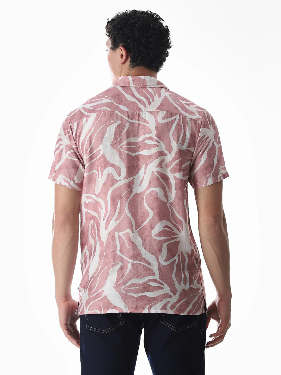 Printed Comfort Fit Shirt - Pink - Image 4