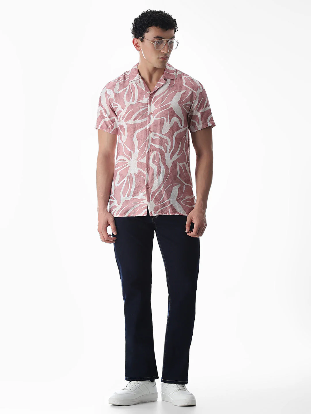 Printed Comfort Fit Shirt - Pink - Image 6