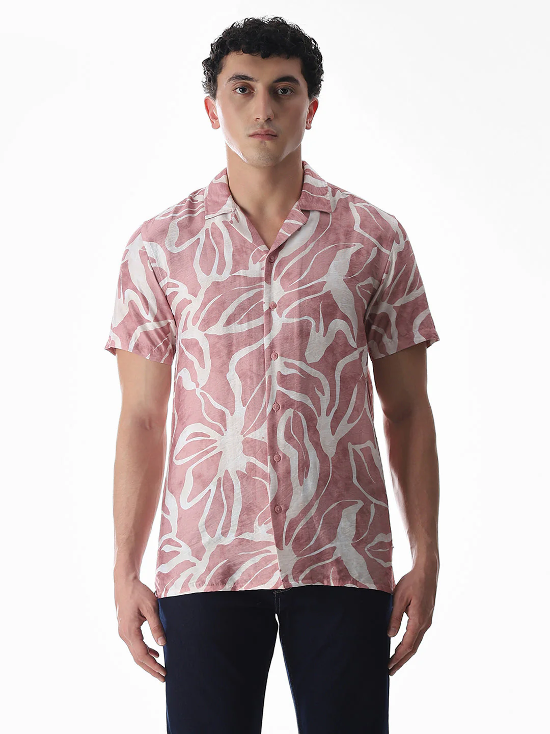 Printed Comfort Fit Shirt - Pink - Image 8