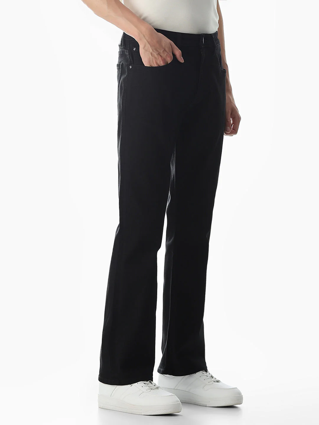 High Rise Cliff Bootcut Jeans - Black - Image 2