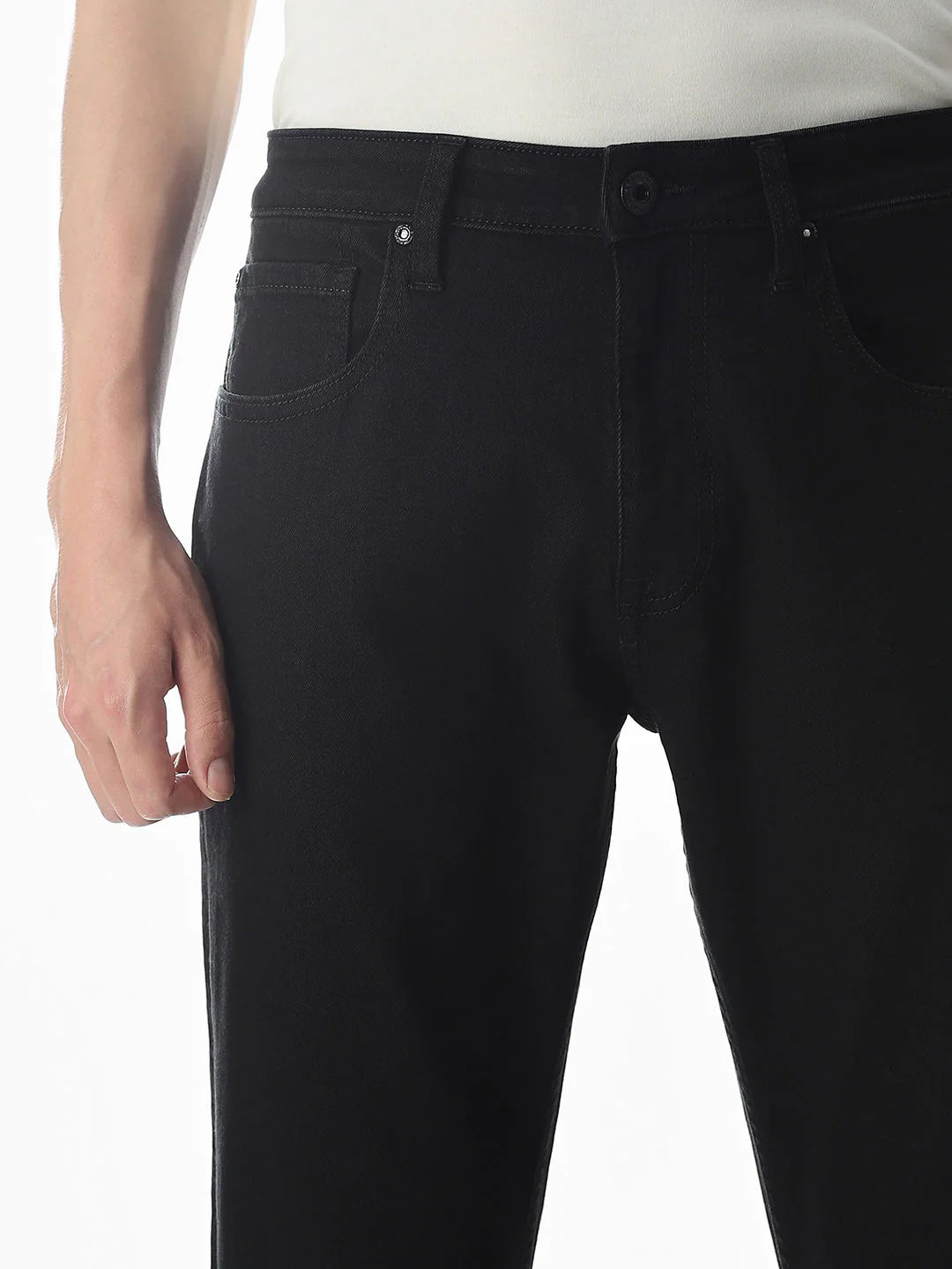High Rise Cliff Bootcut Jeans - Black - Image 4