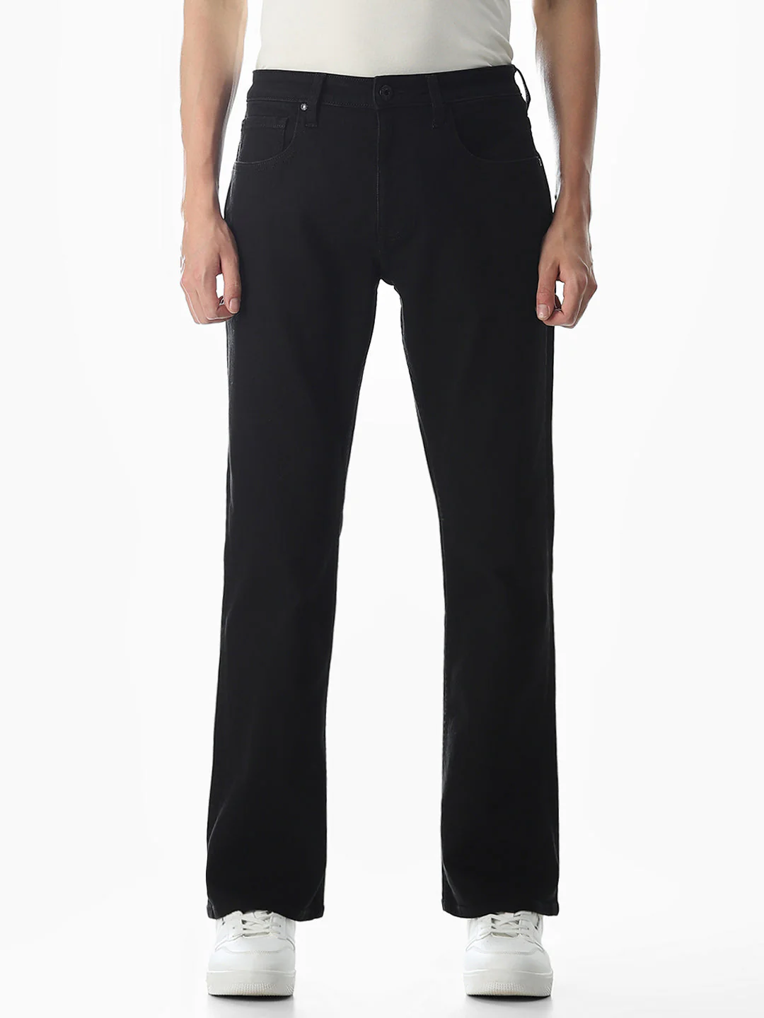 High Rise Cliff Bootcut Jeans - Black - Image 8