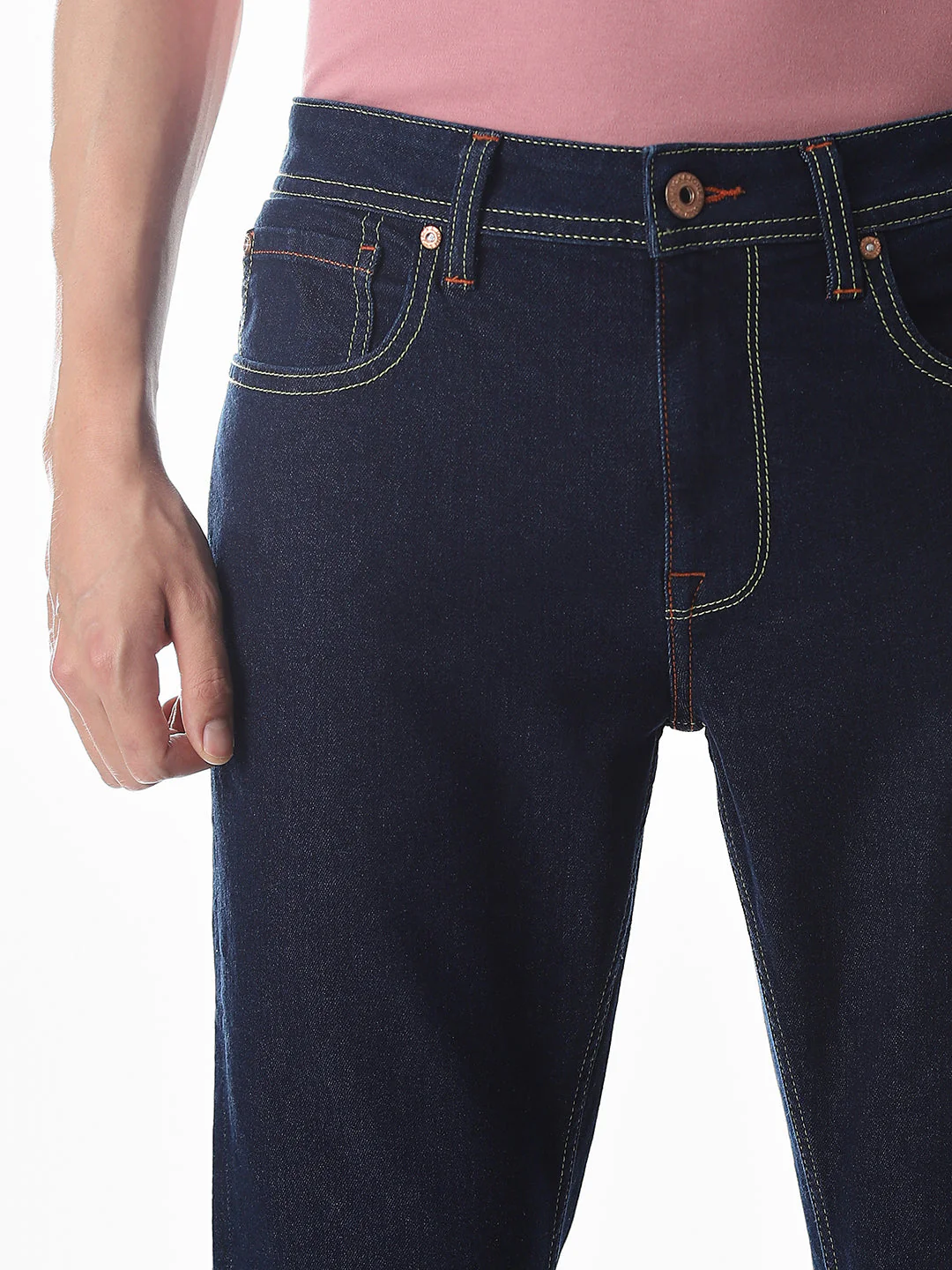 5 Pocket Ben Skinny Fit Jeans - Dark Blue - Image 4