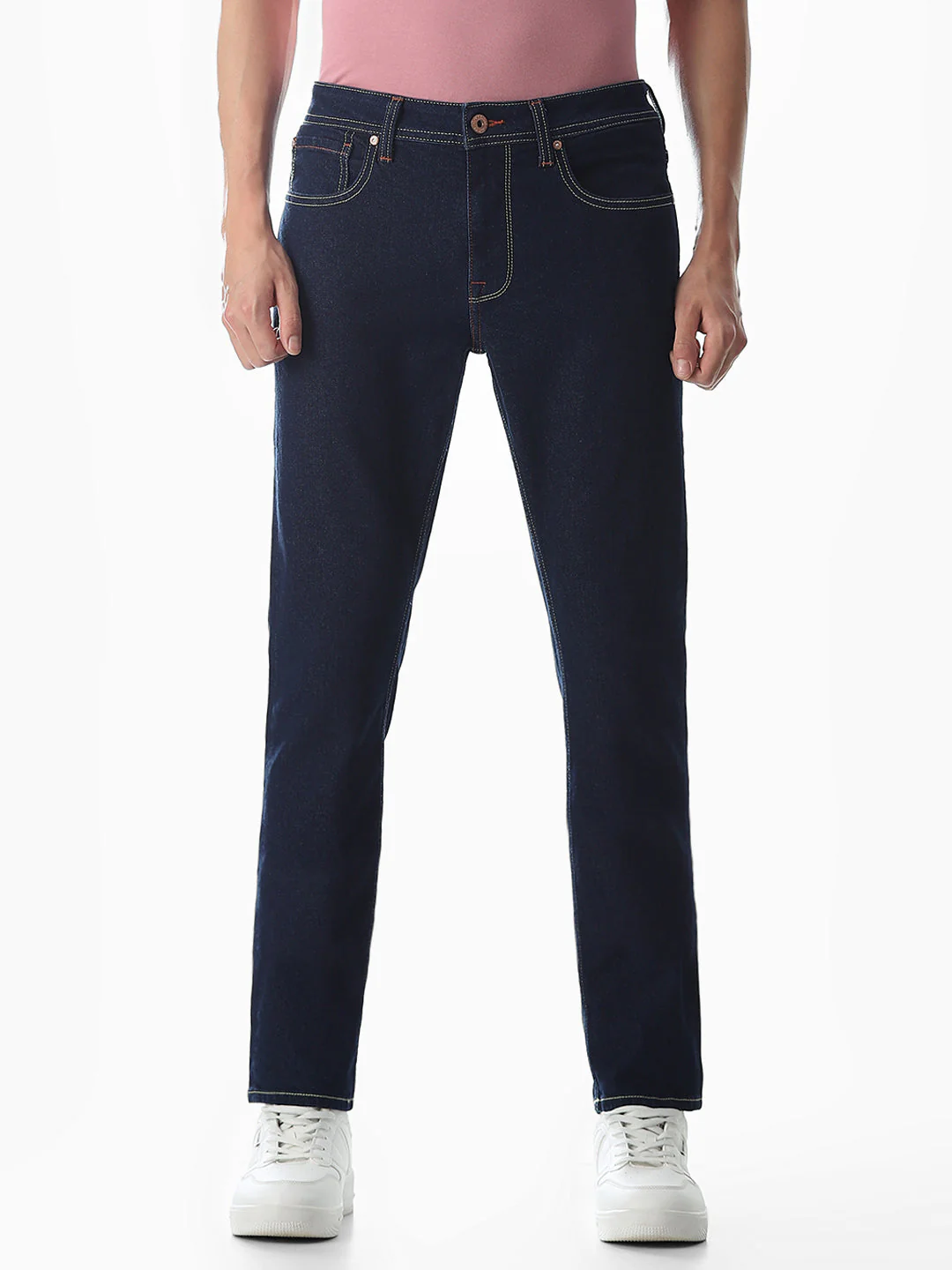 5 Pocket Ben Skinny Fit Jeans - Dark Blue - Image 8