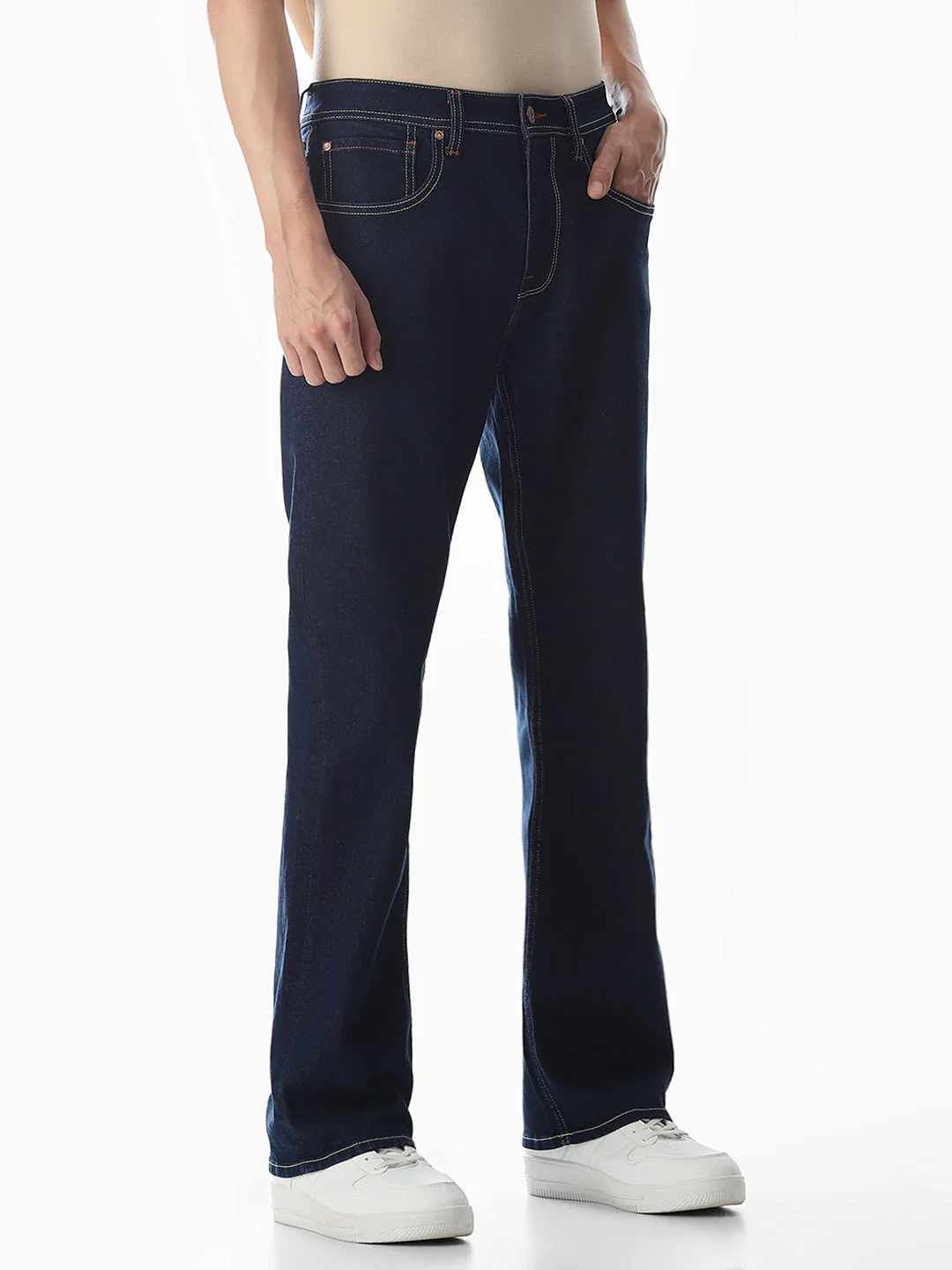 High Rise Cliff Bootcut Jeans - Dark Blue - Image 2