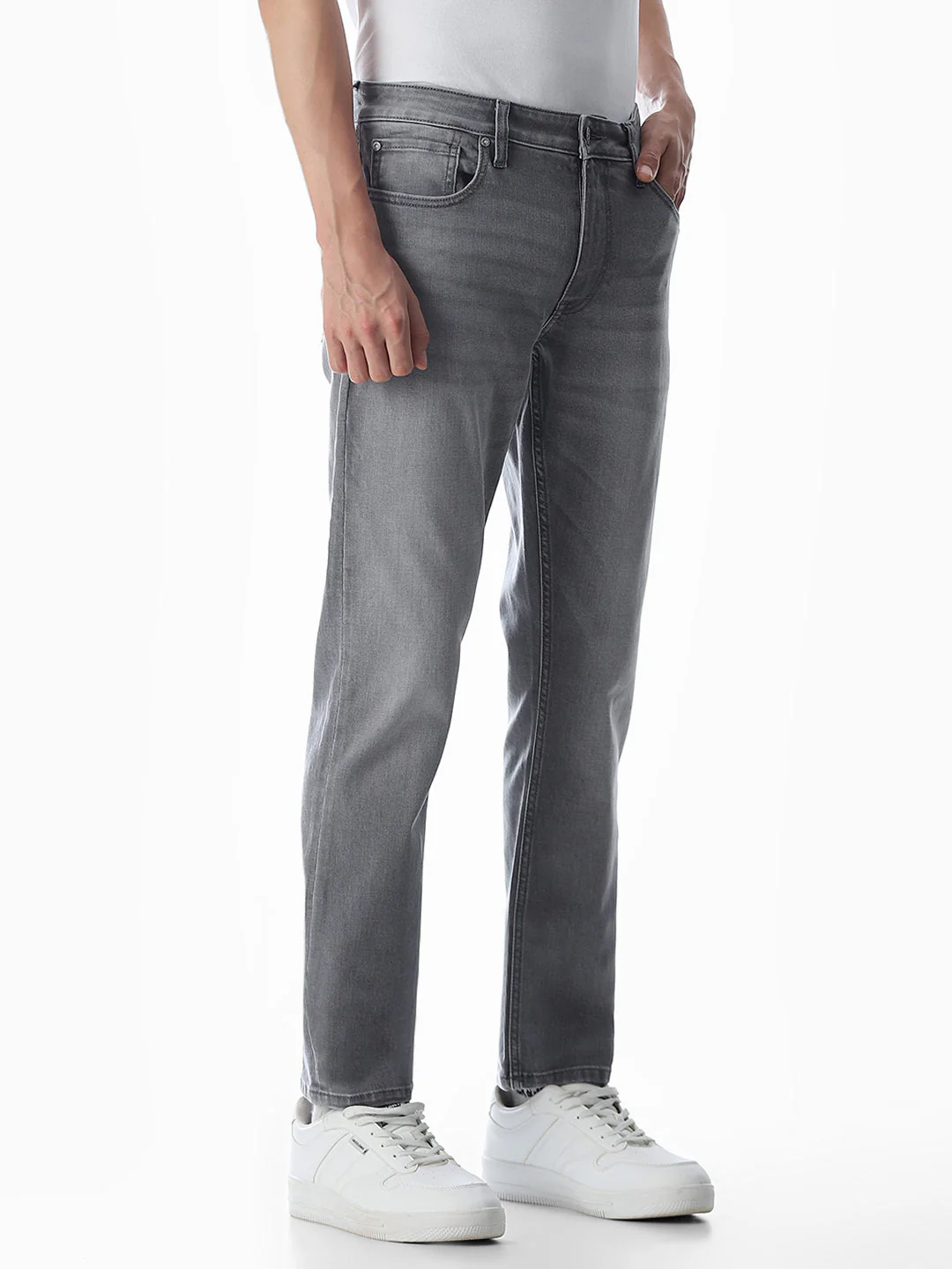 Glenn Slim Fit Jeans - Light Grey - Image 2