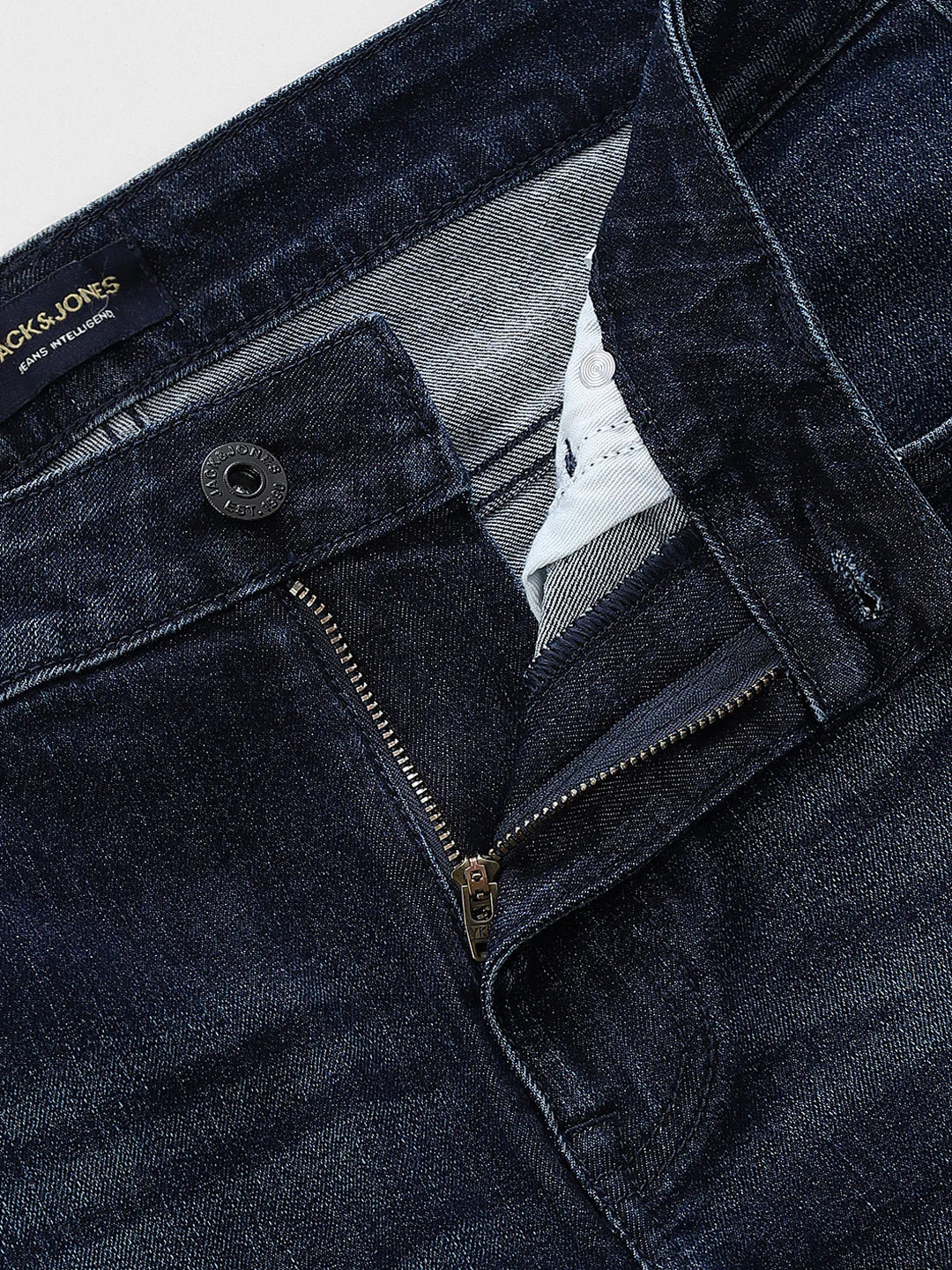 5 Pocket Glenn Slim Fit Jeans - Dark Blue - Image 5