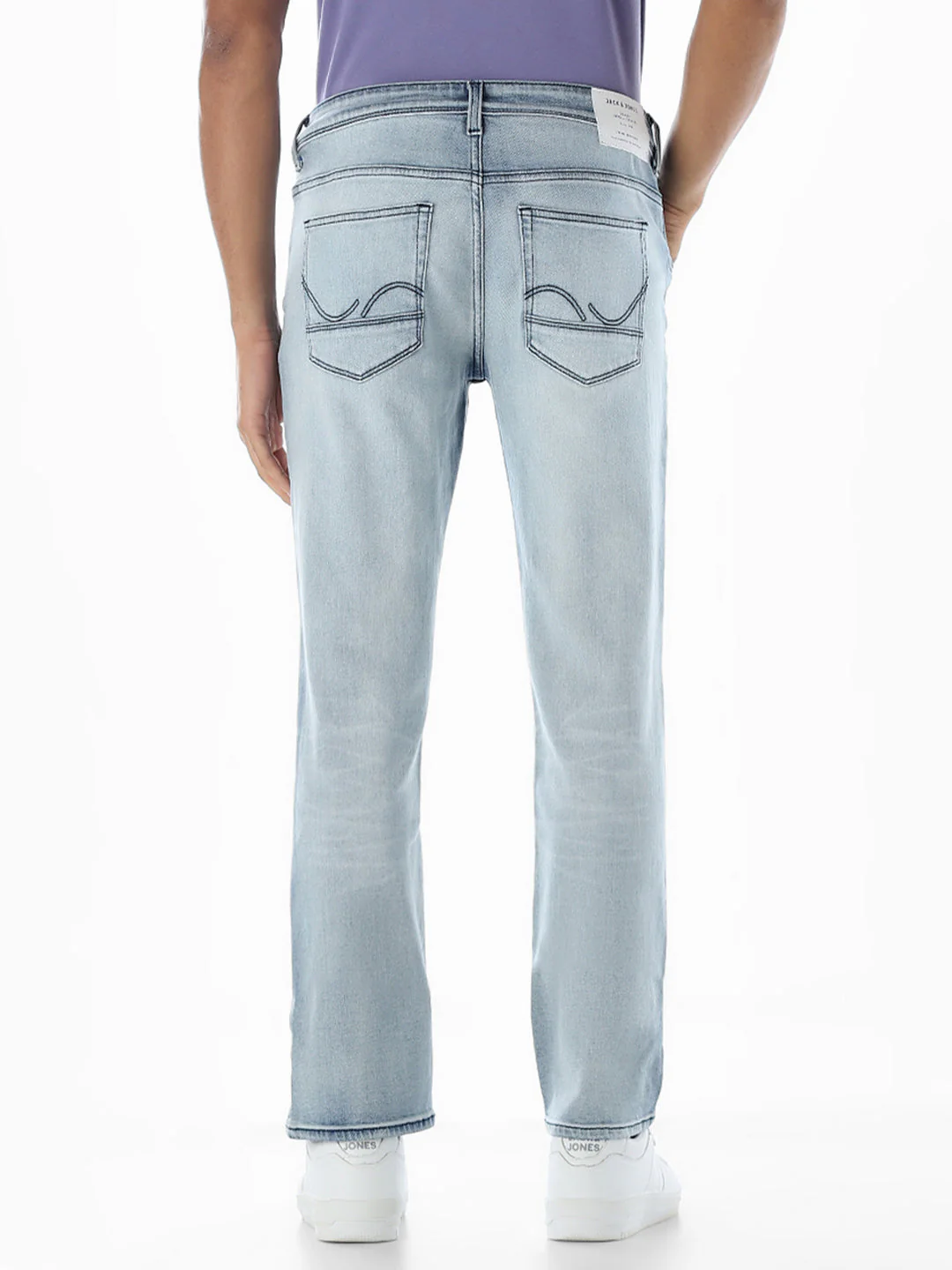 Light Blue 5 Pocket Clark Regular Fit Jeans - Image 3