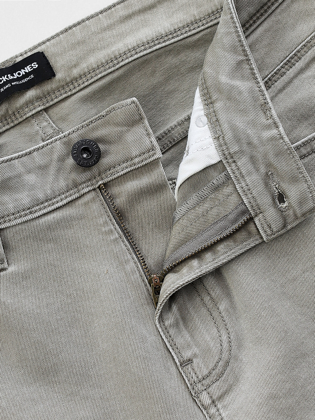 5 Pocket Grey Ben Skinny Jeans - Image 5