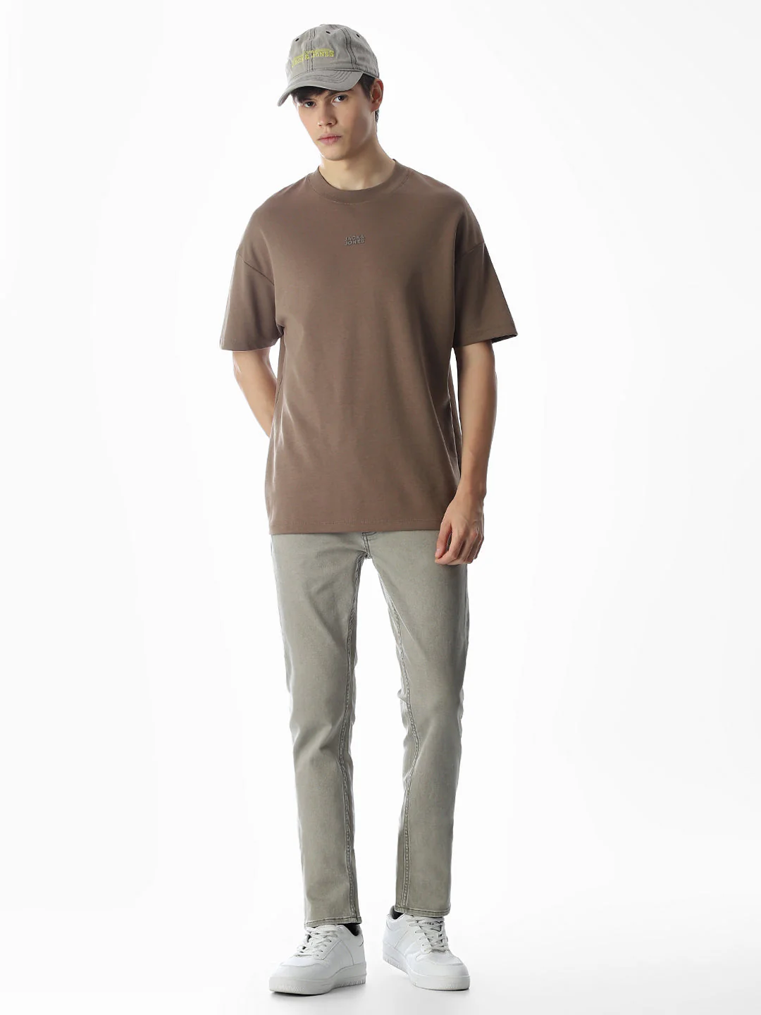 5 Pocket Grey Ben Skinny Jeans - Image 6