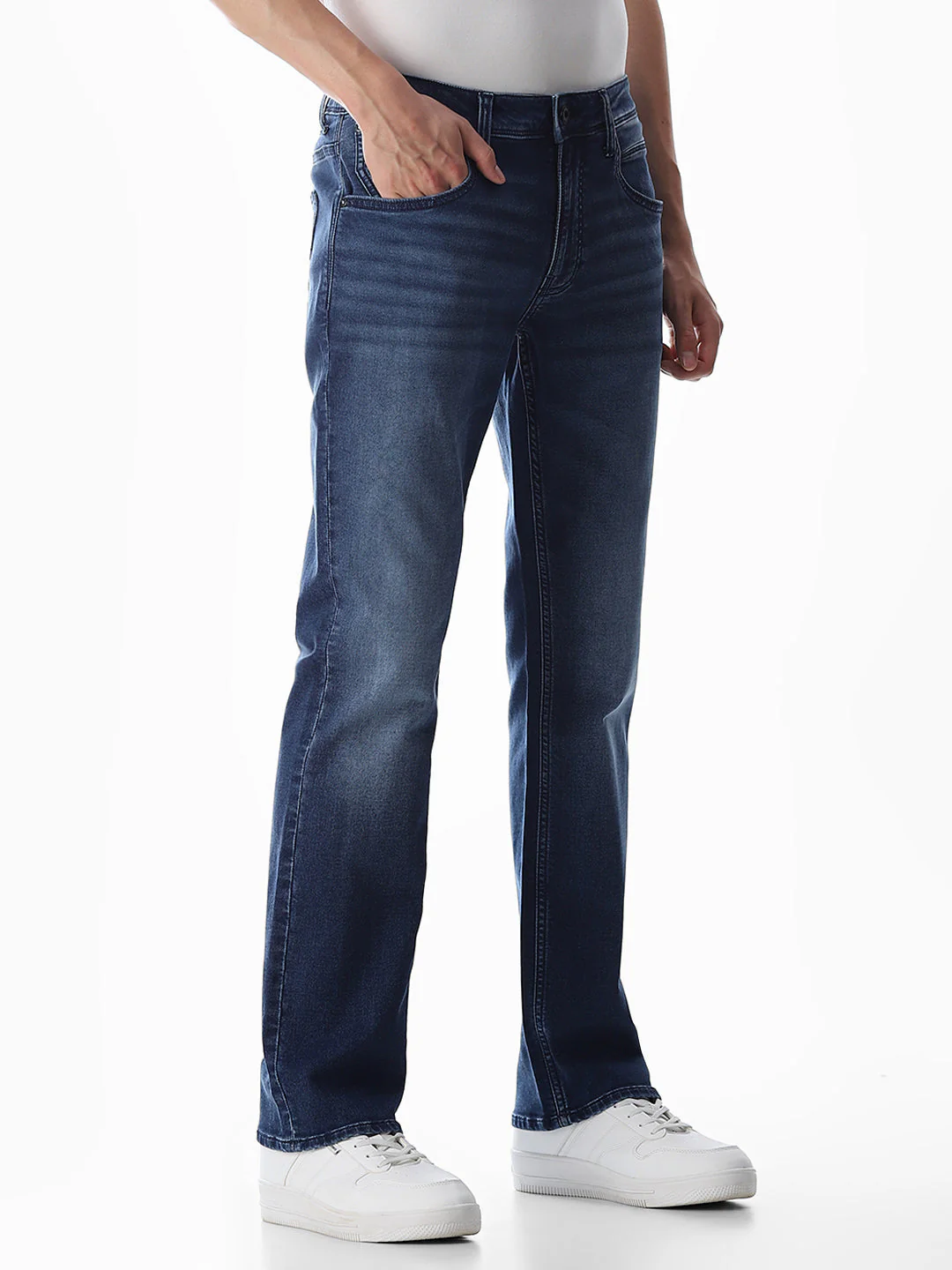 Clark Regular Fit Jeans - Medium Blue - Image 2