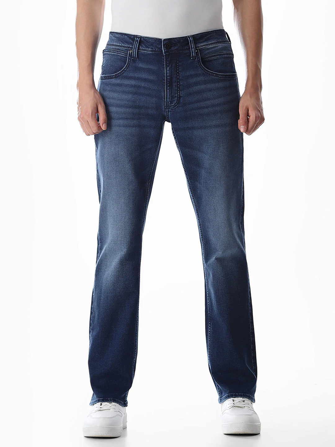 Clark Regular Fit Jeans - Medium Blue - Image 8