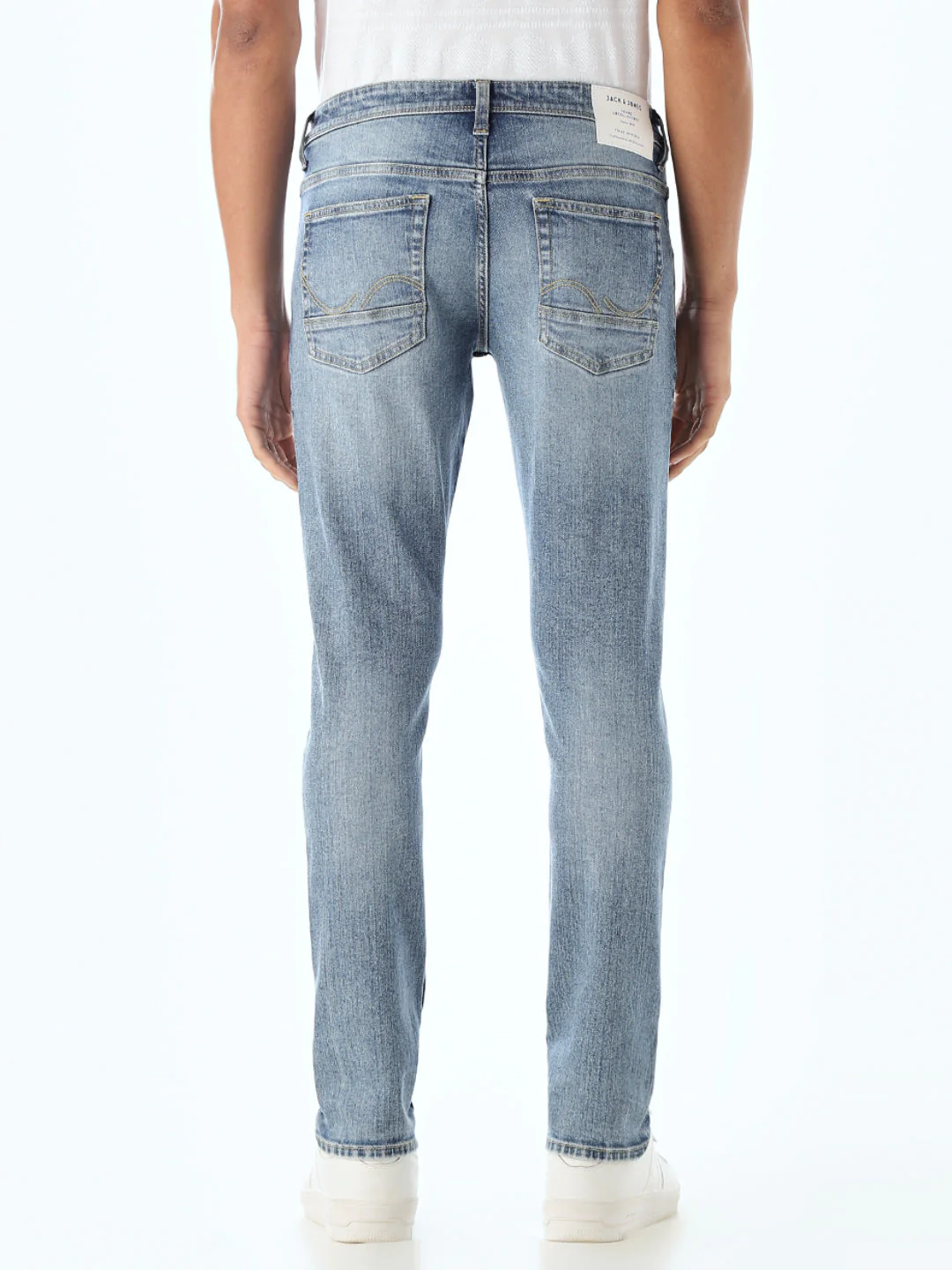 Mildly Distressed 5 Pocket Slim Fit Jeans - Image 3