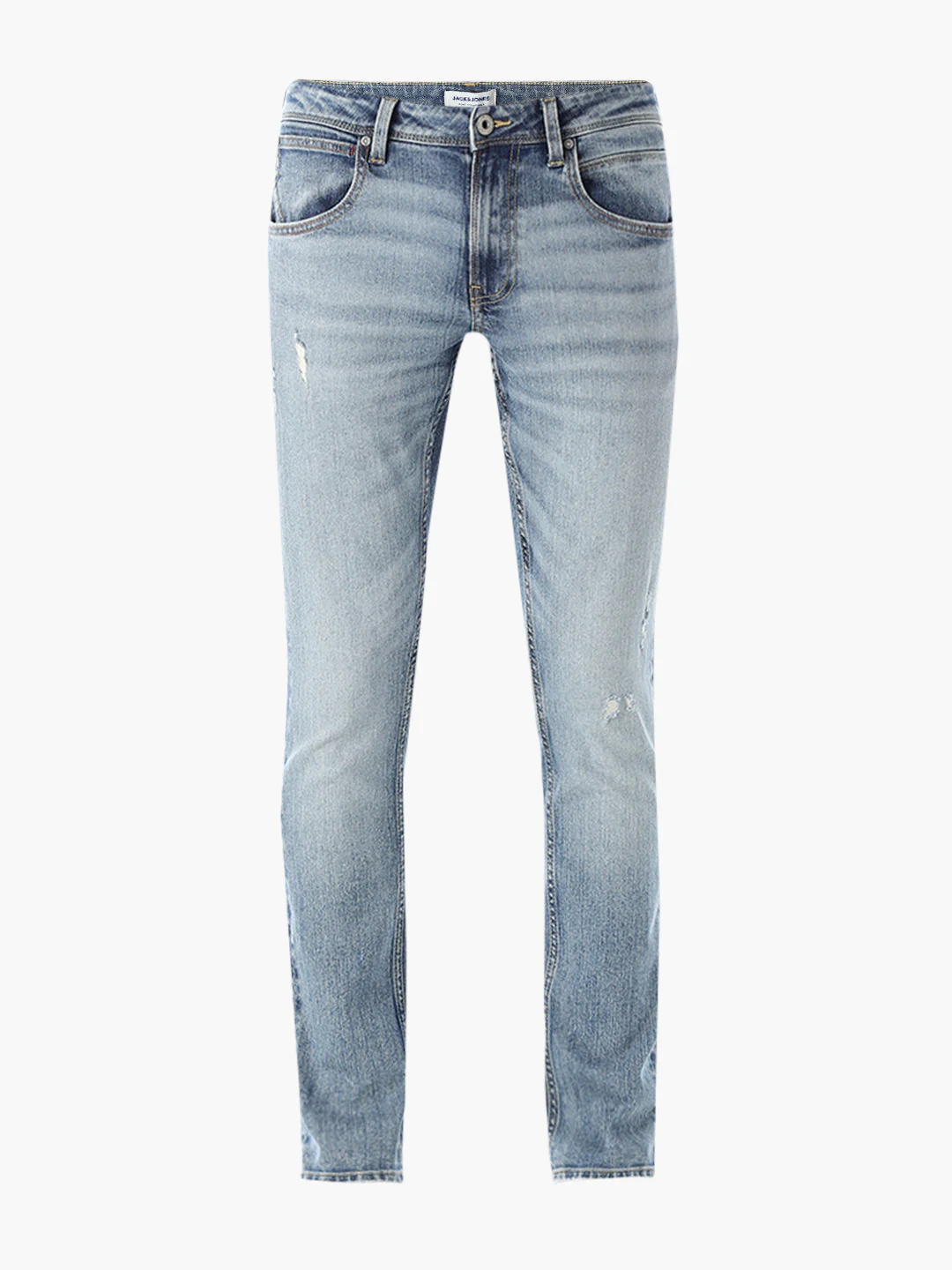 Mildly Distressed 5 Pocket Slim Fit Jeans - Image 7
