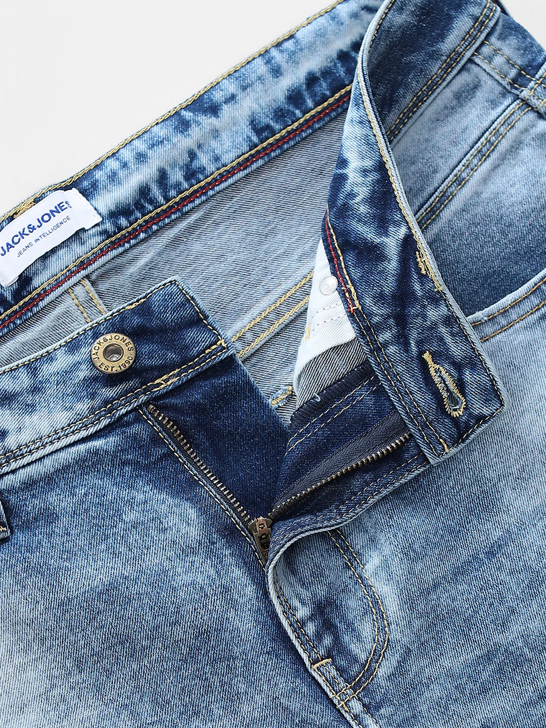 Heavily Washed Clark Regular Fit Jeans - Image 5