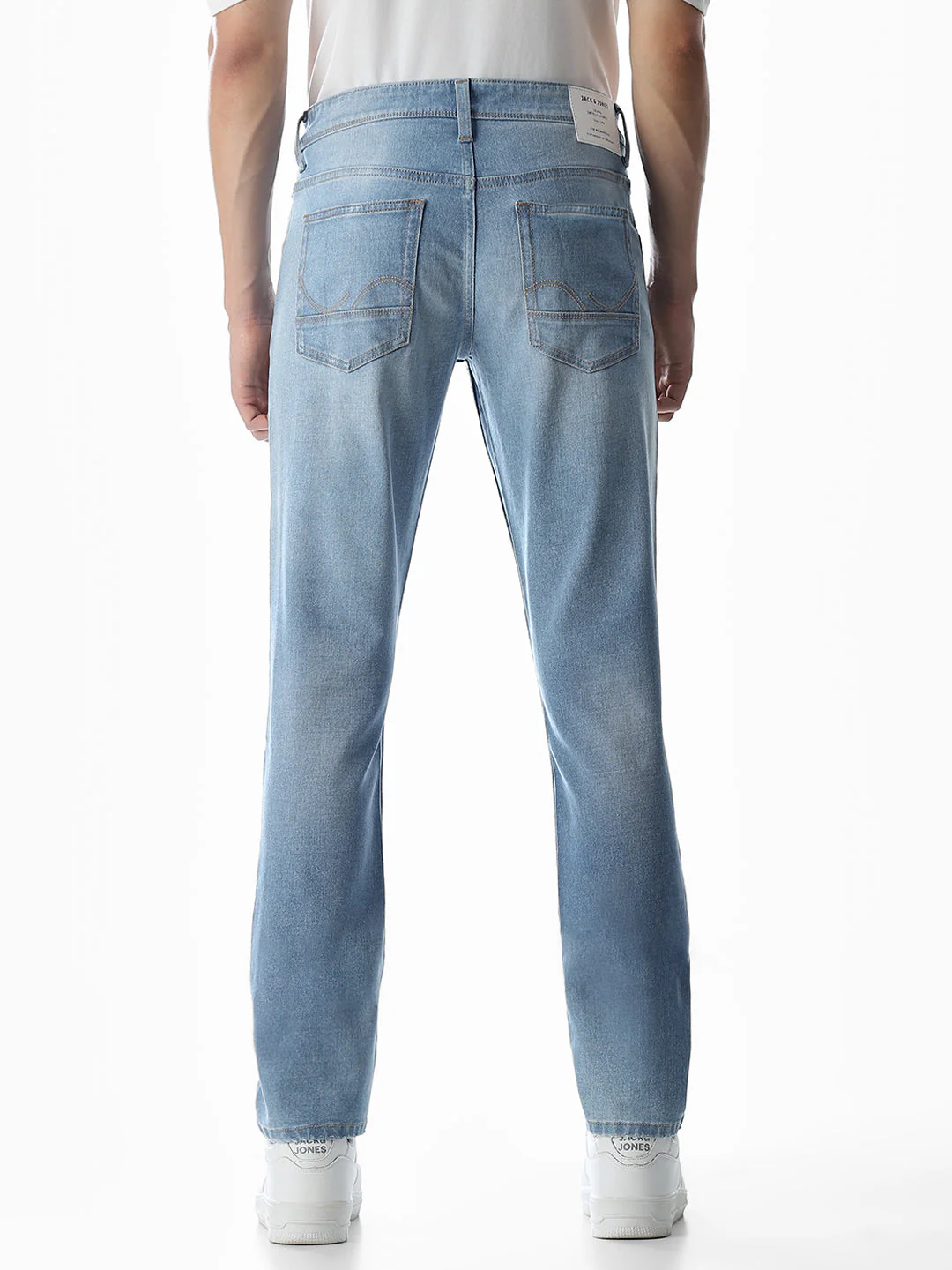 Washed Glenn Slim Fit Jeans - Light Blue - Image 9