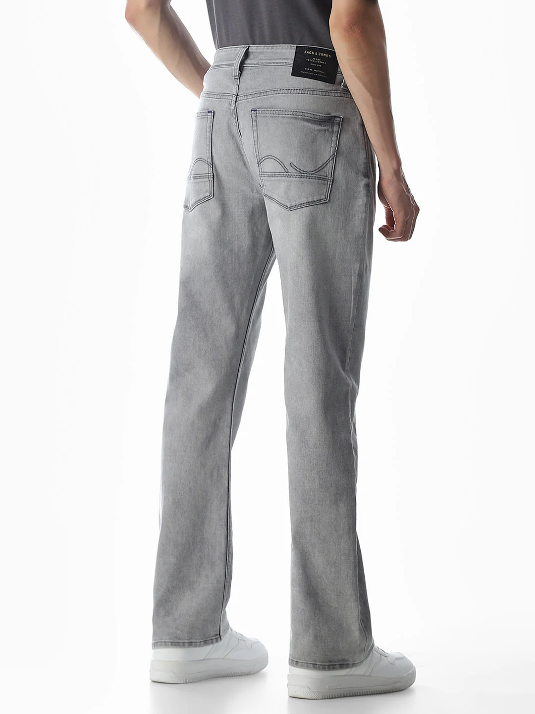 High Rise Cliff Bootcut Jeans - Light Grey - Image 3