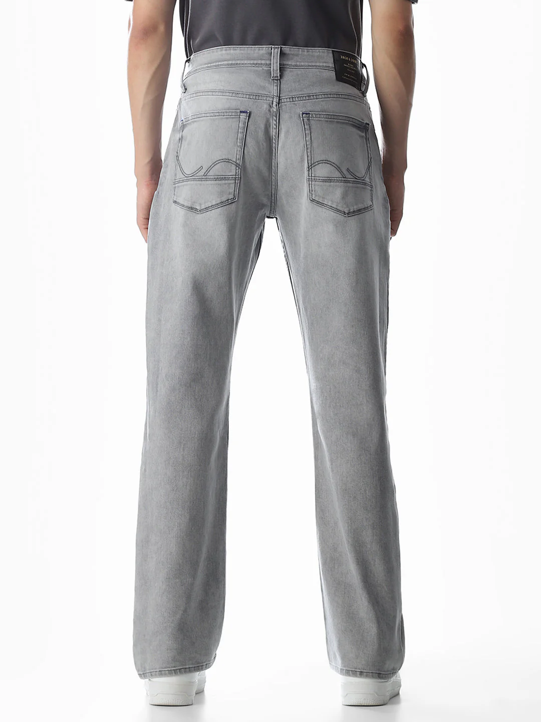High Rise Cliff Bootcut Jeans - Light Grey - Image 9