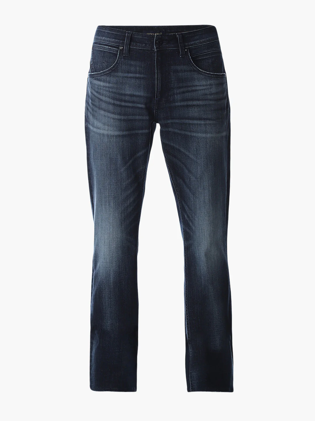 Dark Blue 5 Pocket Regular Fit Jeans - Image 7