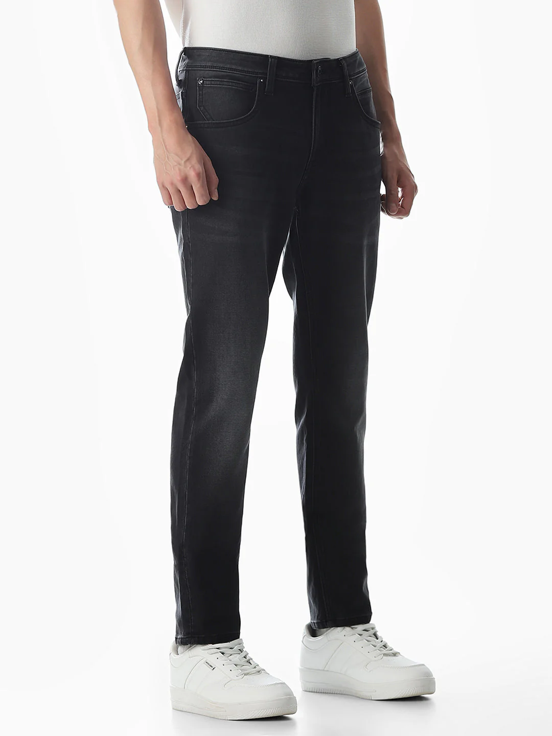 5 Pocket Ben Skinny Fit Jeans - Black - Image 2