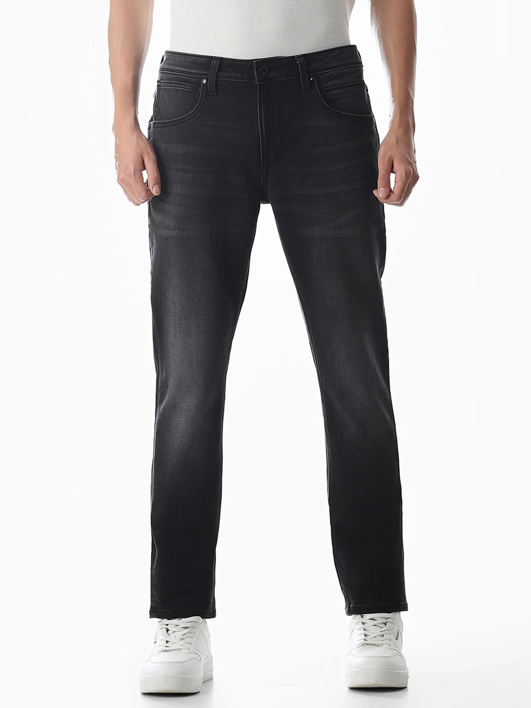 5 Pocket Ben Skinny Fit Jeans - Black - Image 8