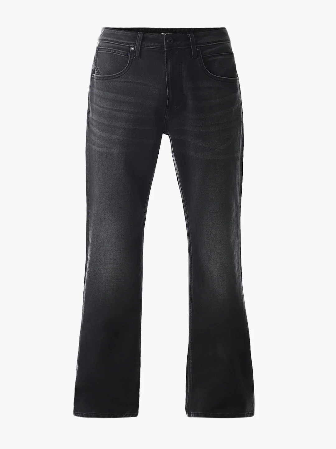Black Mildly Washed Cliff Bootcut Jeans - Image 7