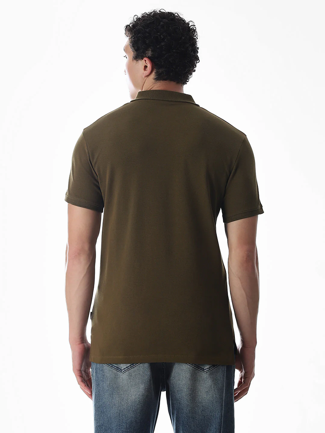Button Placket Polo - Green - Image 4