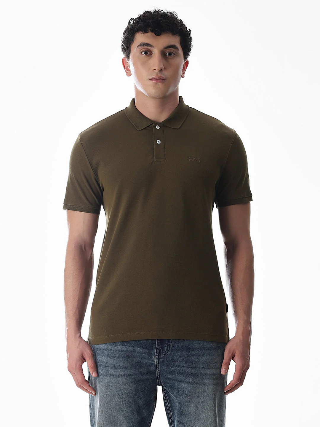 Button Placket Polo - Green - Image 8
