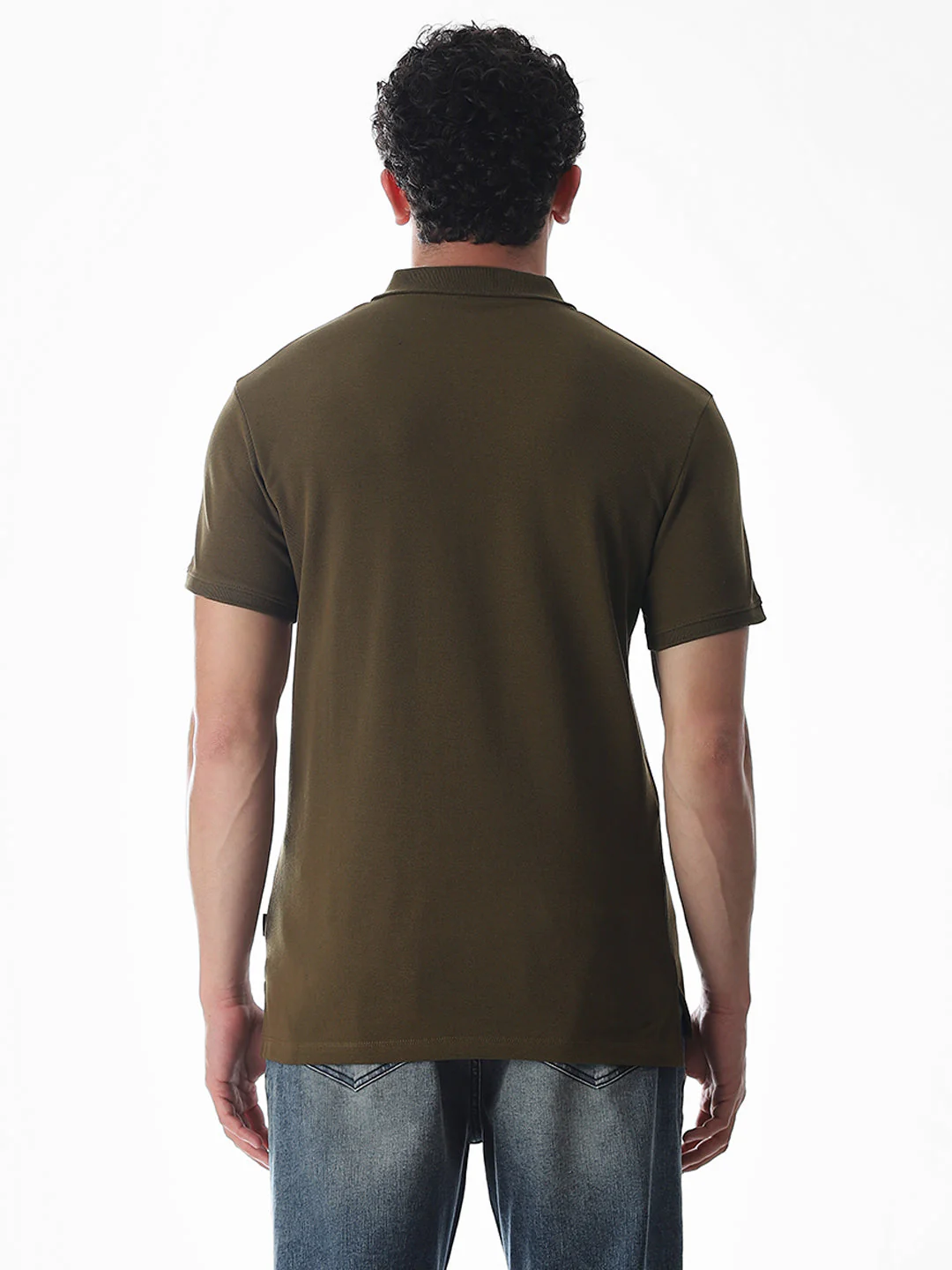 Button Placket Polo - Green - Image 9